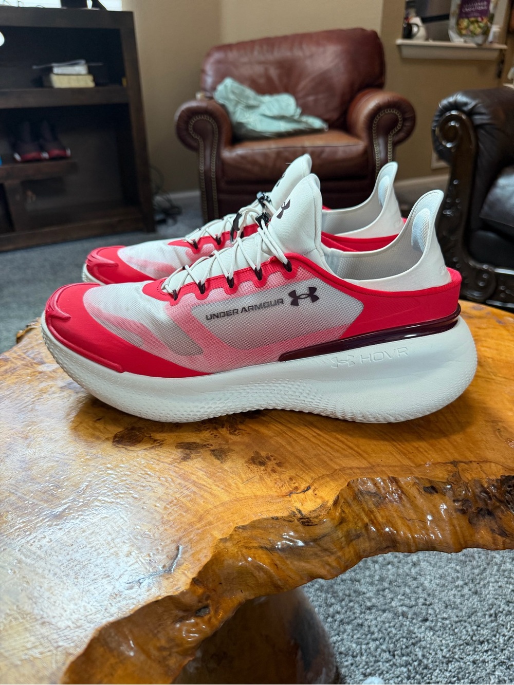 UA Nova SlipSpeed White Red Men 12.5 Women 14 Convertible Training Shoes No Box
